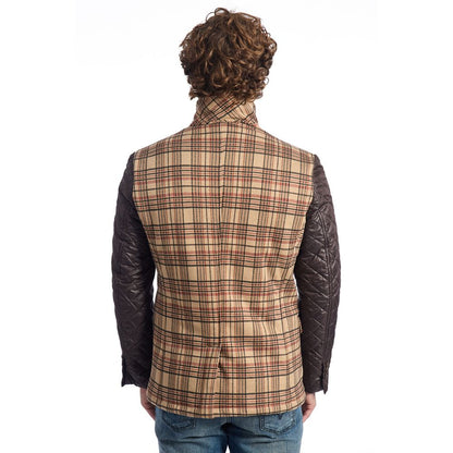 Roberto Pepe Luxury Brown Wool Jacket