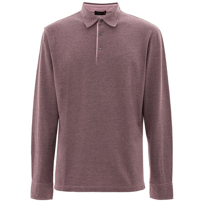 Corneliani Purple Cotton Polo Shirt