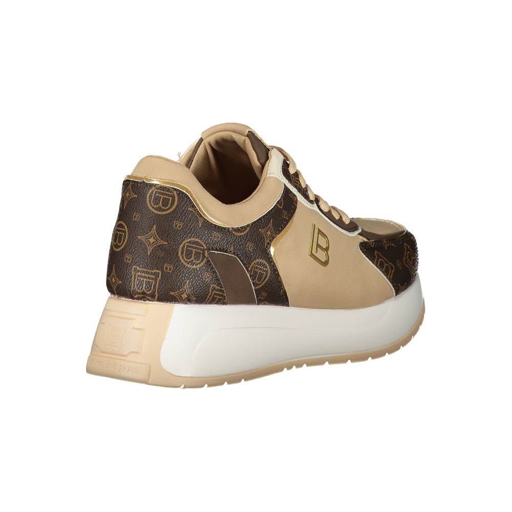 Laura Biagiotti Beige Polyethylene Sneaker