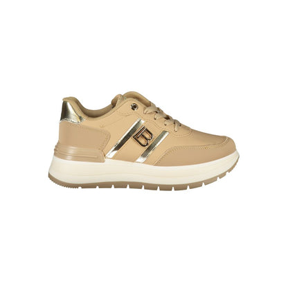 Laura Biagiotti Beige Polyethylene Women Sneaker