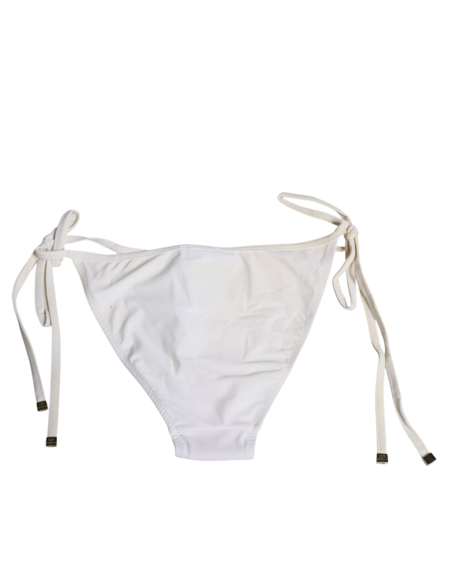 Dolce & Gabbana White Nylon Bottom Beachwear Swimwear Bikini