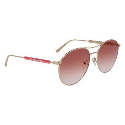 Longchamp Gold Metal Sunglasses