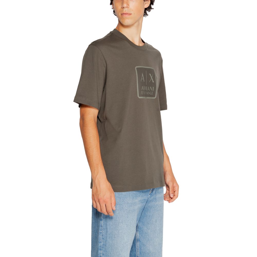 Armani Exchange Green Cotton T-Shirt