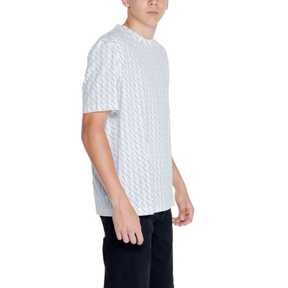 Armani Exchange White Cotton T-Shirt