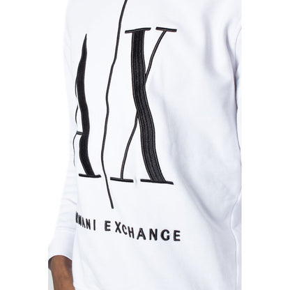 Armani Exchange White Cotton Sweater