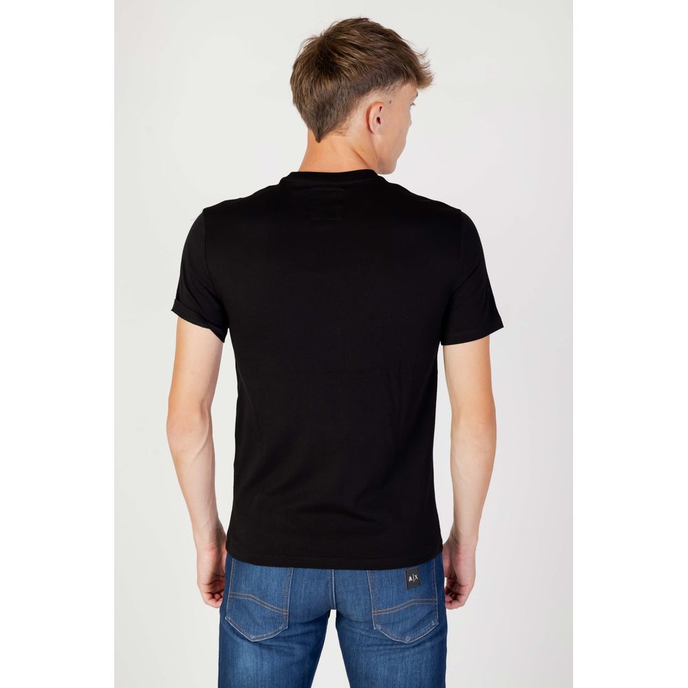 Armani Exchange Black Cotton T-Shirt