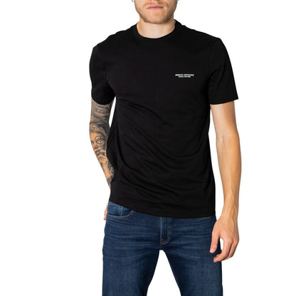 Armani Exchange Black Cotton T-Shirt