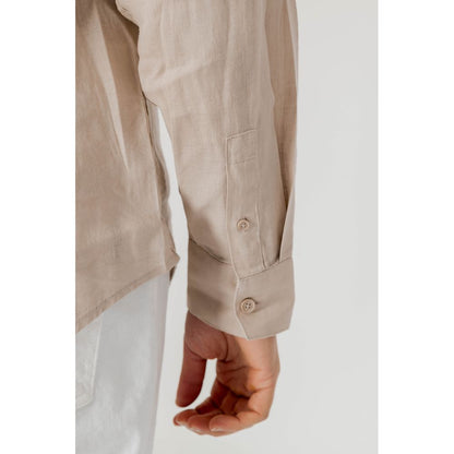 Armani Exchange Beige Linen Shirt