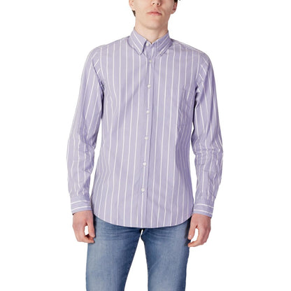 Hugo Boss Purple Cotton Shirt