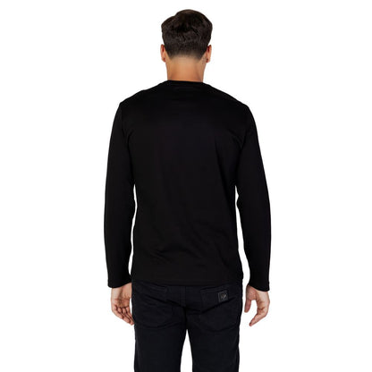 Armani Exchange Black Cotton T-Shirt