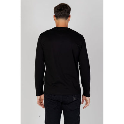 Armani Exchange Black Cotton T-Shirt