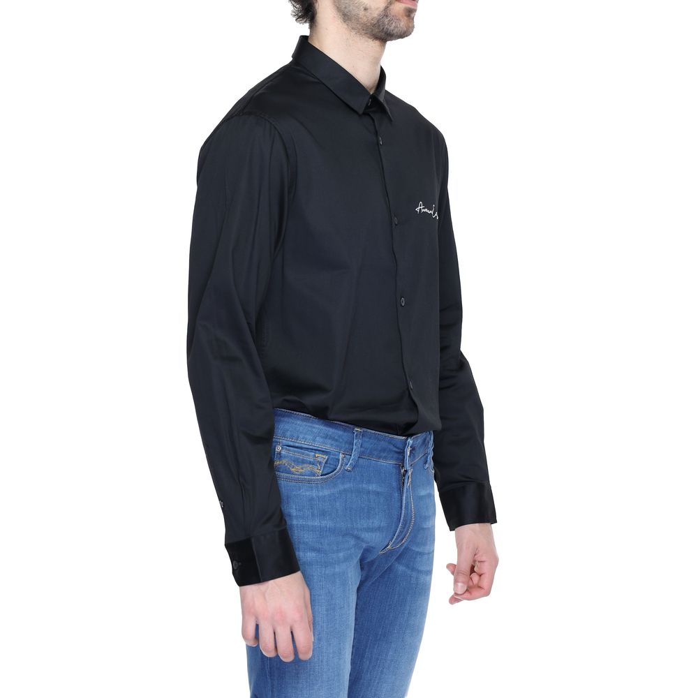 Armani Exchange Black Cotton Shirt