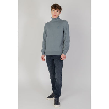 Hugo Boss Green Cotton Sweater