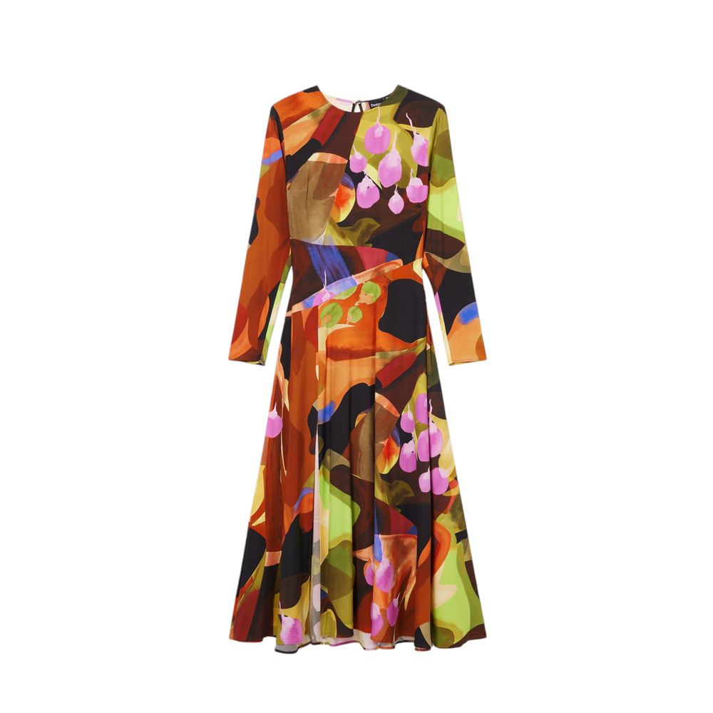 Desigual Gold Viscose Dress