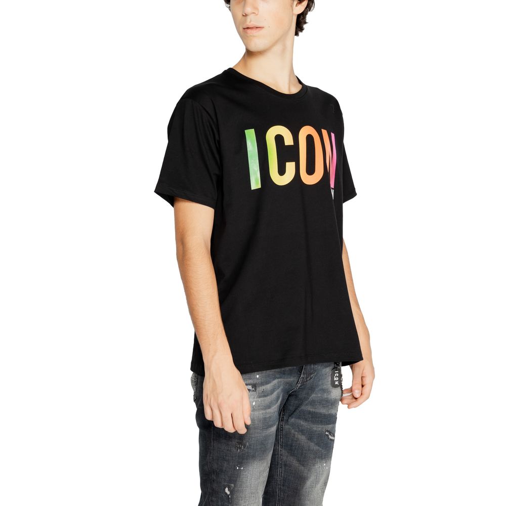 Icon Black Cotton T-Shirt