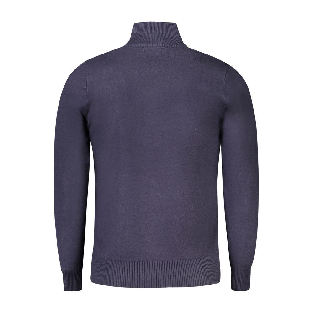 Coveri Moving Blue Nylon Sweater