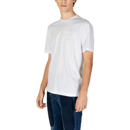 EA7 Emporio Armani White Cotton T-Shirt