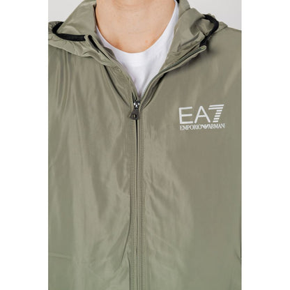 EA7 Emporio Armani Green Polyester Jacket