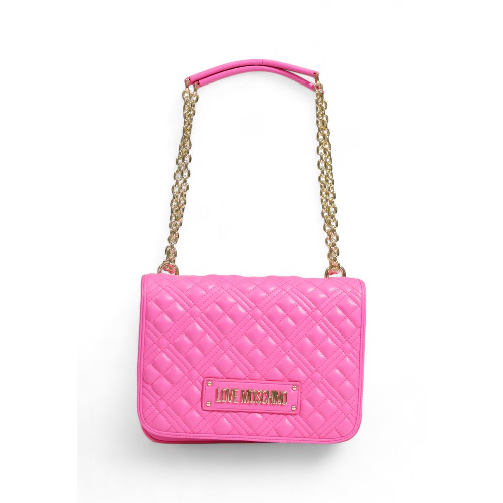 Love Moschino Pink Polyethylene Handbag