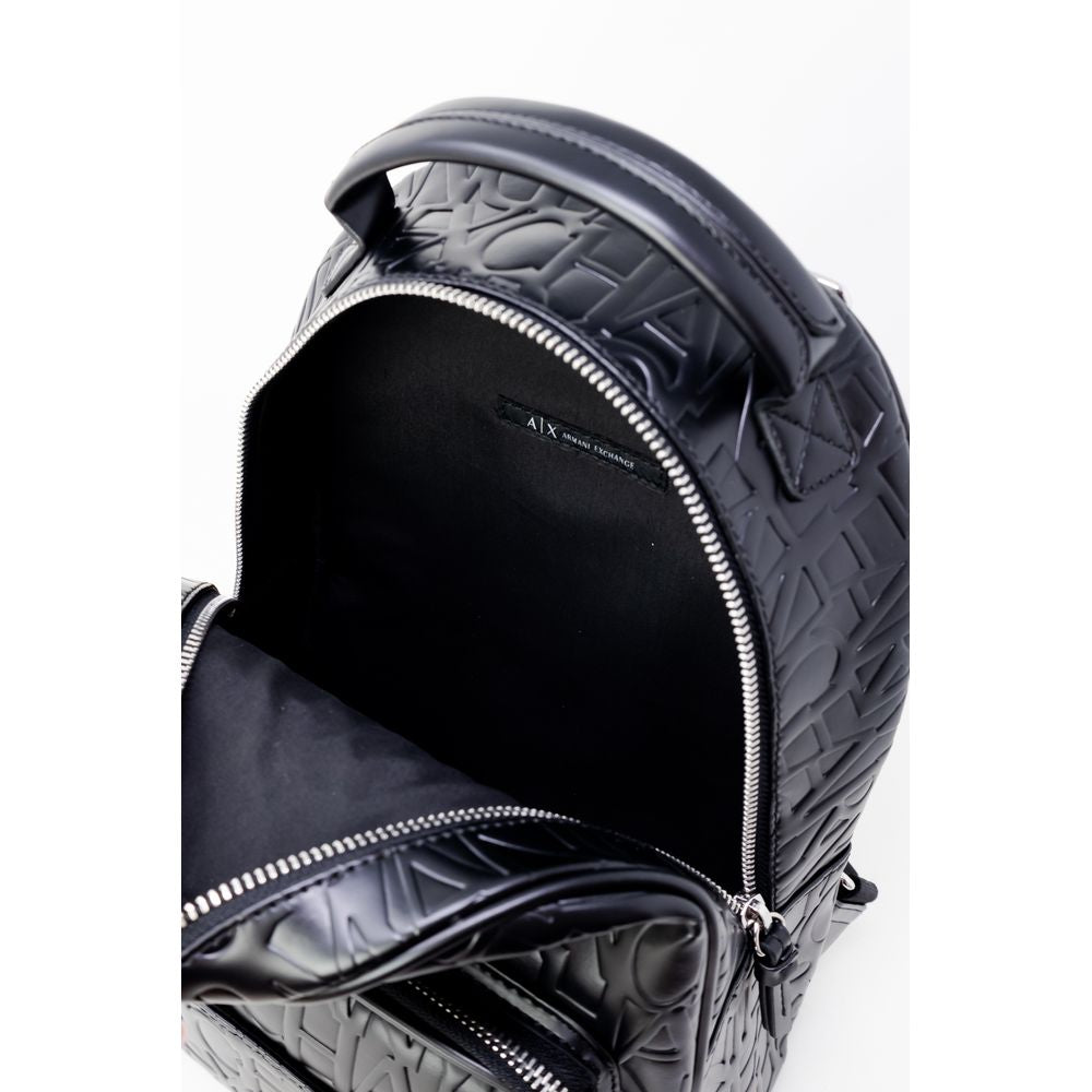 Armani Exchange Black Polyester Backpack