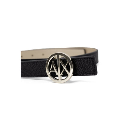 Armani Exchange Gold Polyester Belt