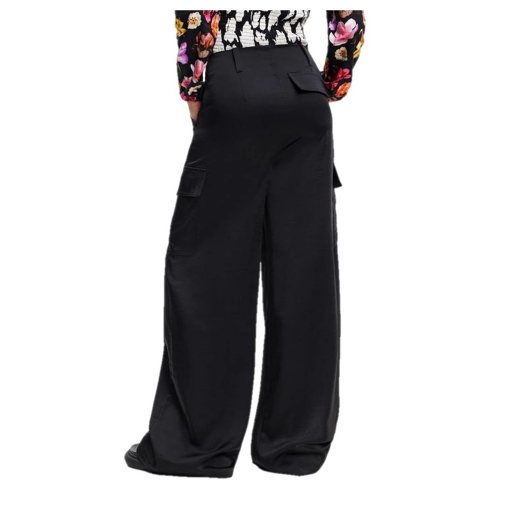 Desigual Black Viscose Jeans & Pant