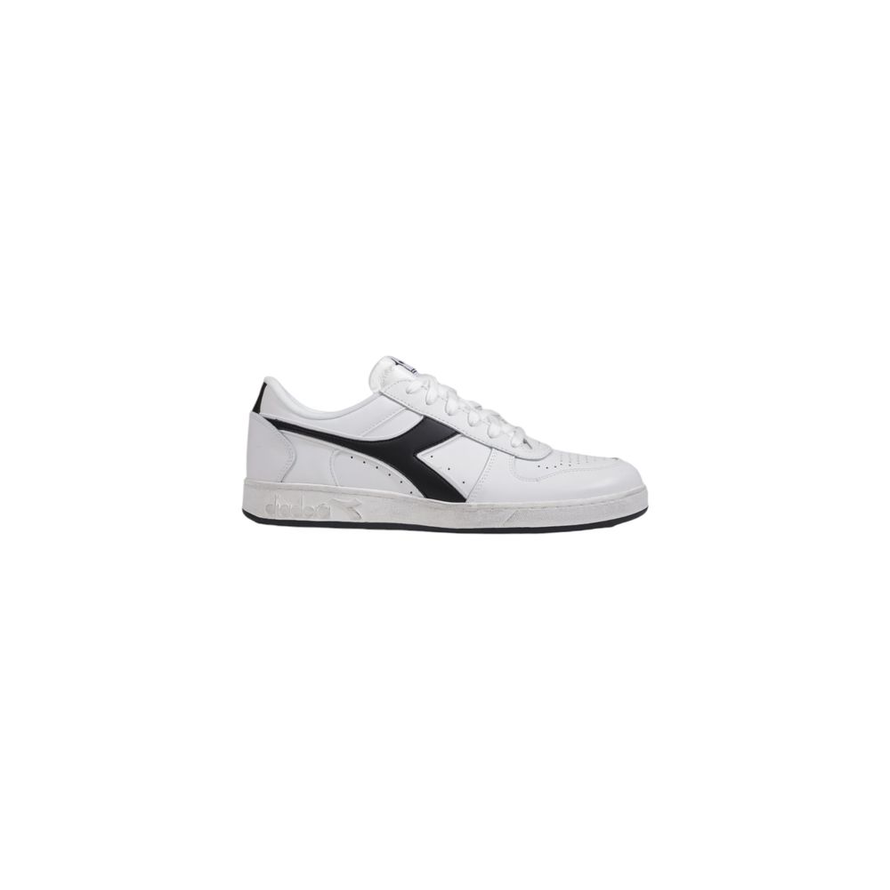 Diadora Black And White Leather Sneaker