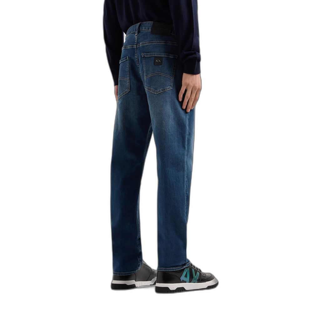 Armani Exchange Blue Cotton Jeans & Pant