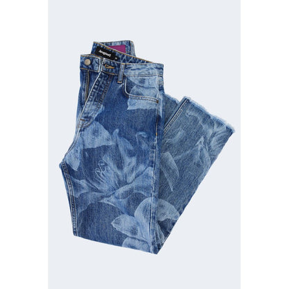 Desigual Blue Cotton Jeans & Pant