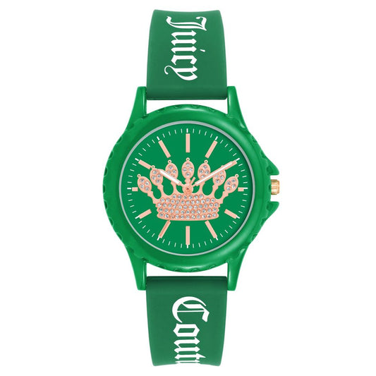 Juicy Couture Green Silicone Watch