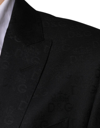 Dolce & Gabbana Black Wool Single Breasted Formal Blazer