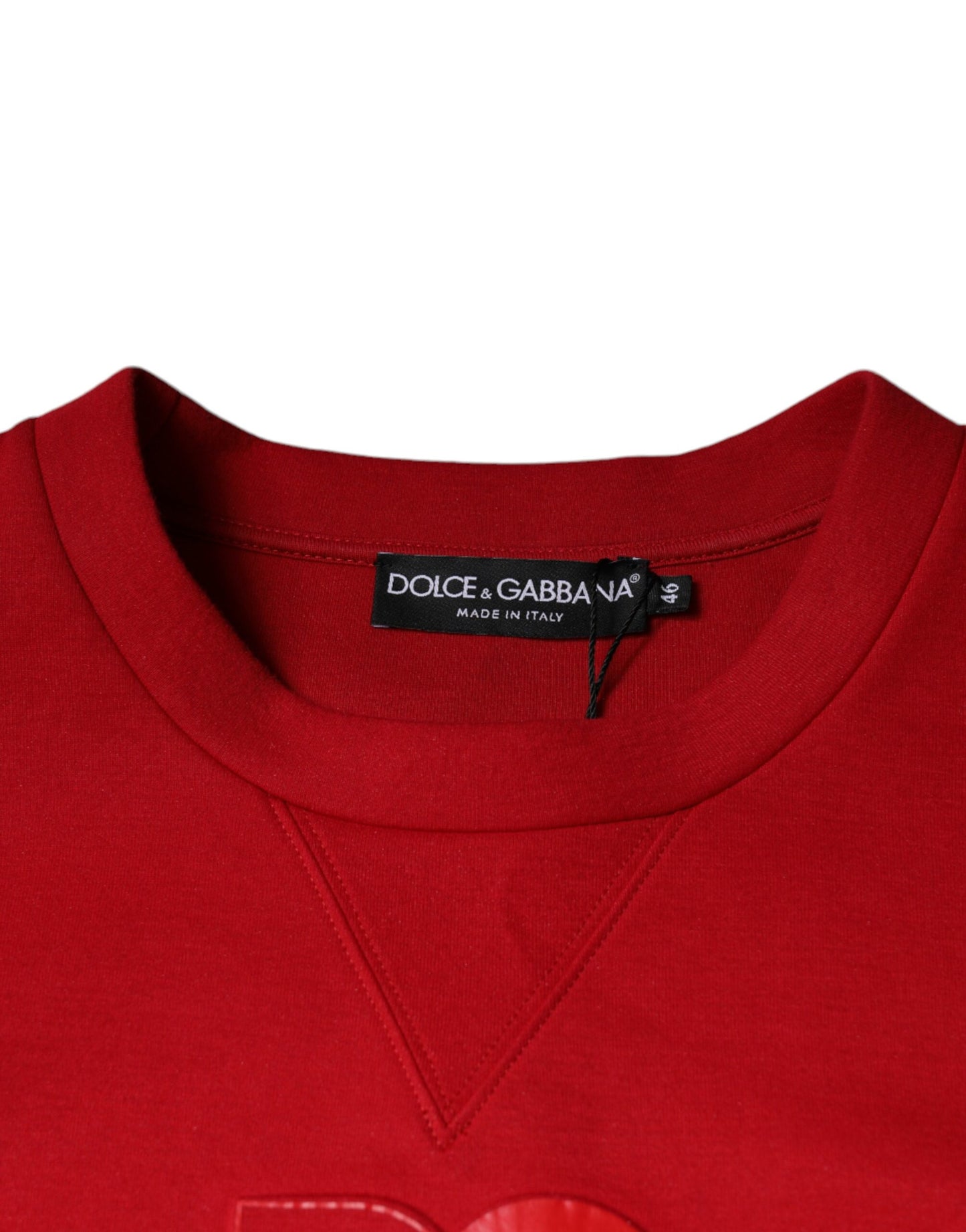 Dolce & Gabbana Maroon DG Logo Cotton Sweatshirt Sweater