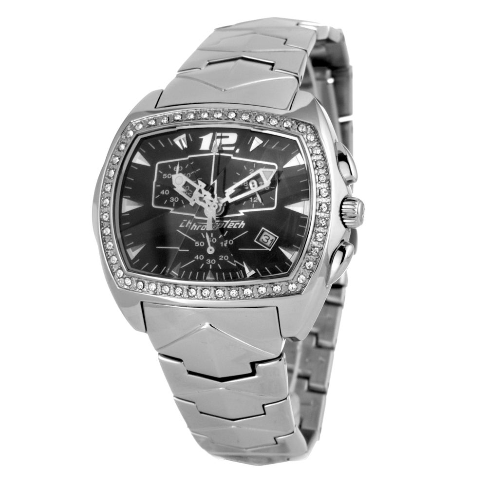 Chronotech Silver Steel Watch