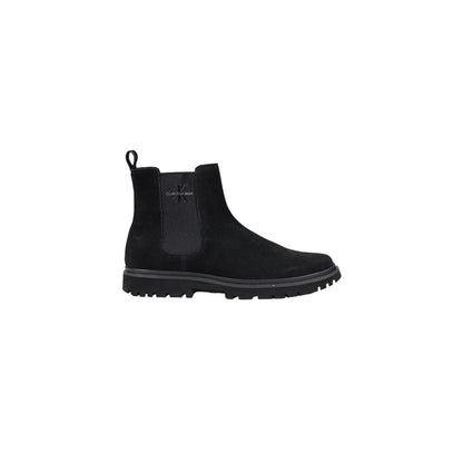 Calvin Klein Jeans Black Suede Leather Boot