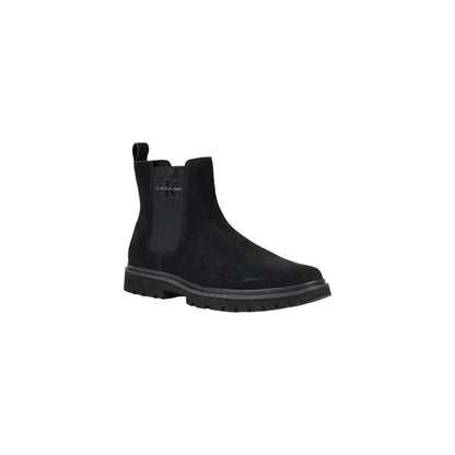 Calvin Klein Jeans Black Suede Leather Boot