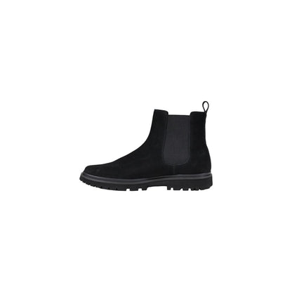 Calvin Klein Jeans Black Suede Leather Boot