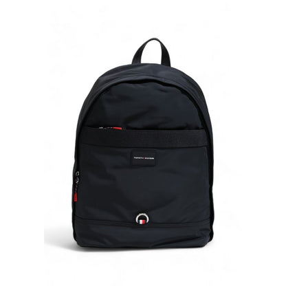 Tommy Hilfiger Black Recycled Polyester Backpack