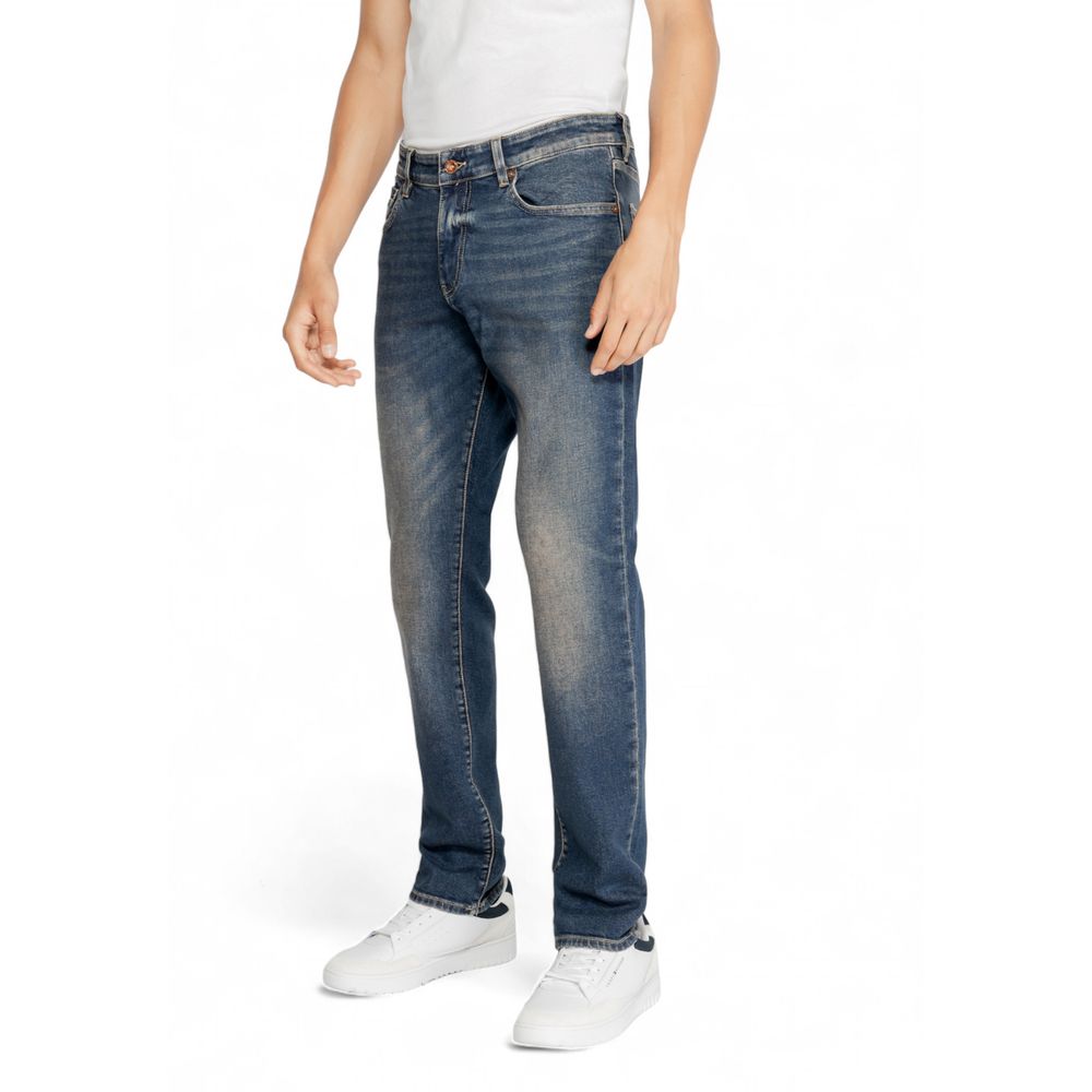 Gas Blue Cotton Jeans & Pant