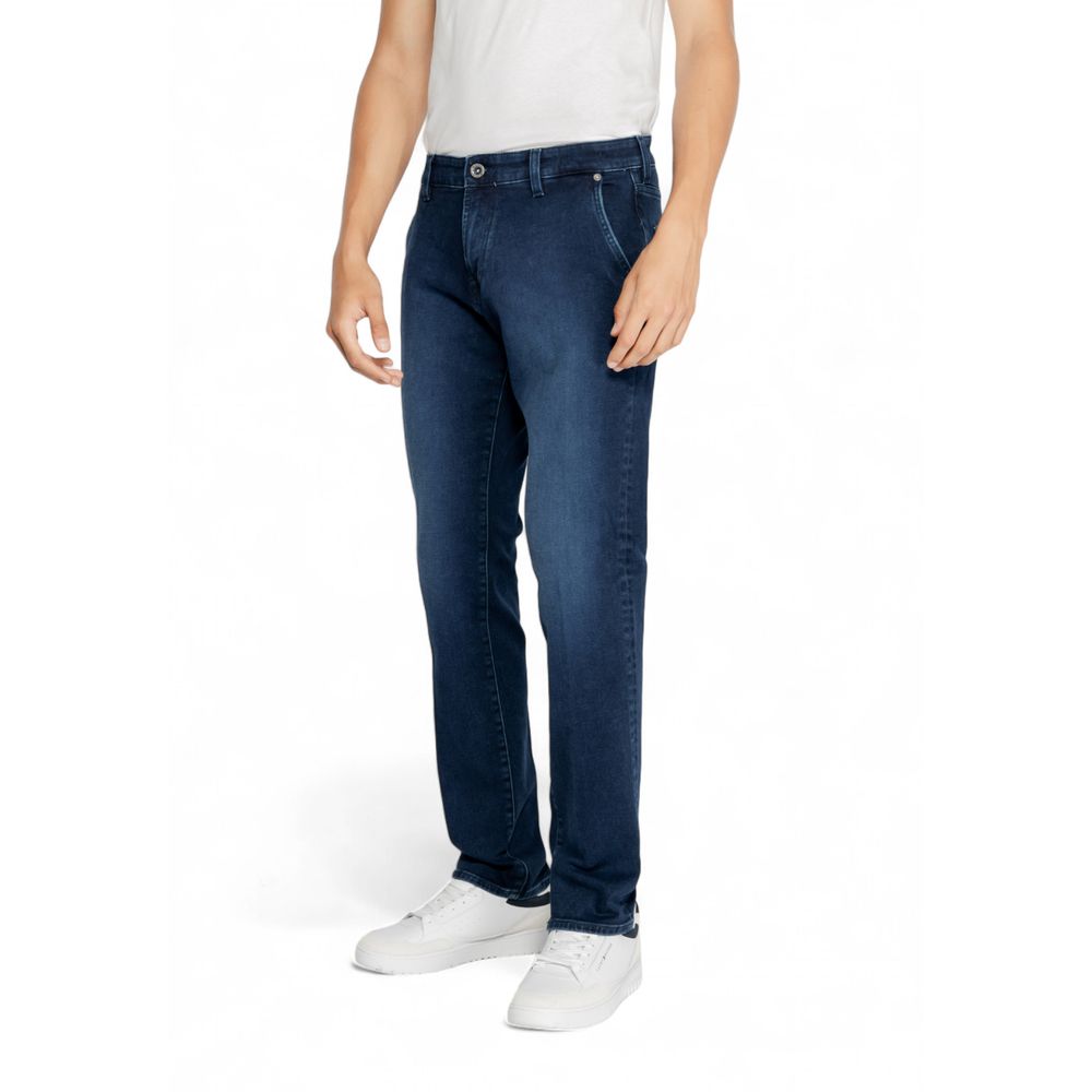 Gas Blue Cotton Jeans & Pant