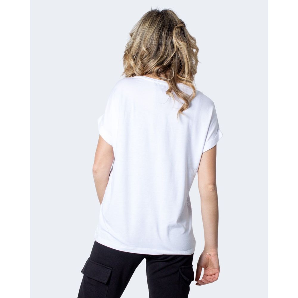 Only White Polyester Tops & T-Shirt