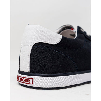 Tommy Hilfiger Blue Cotton Sneaker