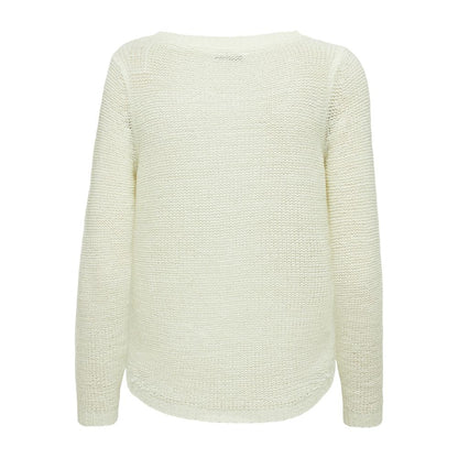 Only White Polyester Sweater