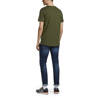 Jack Jones Green Organic Cotton T-Shirt