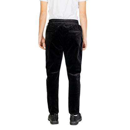 Gianni Lupo Black Cotton Jeans & Pant