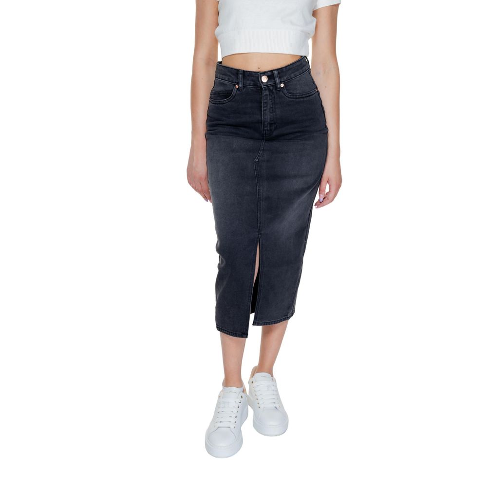 Vero Moda Black Cotton Skirt