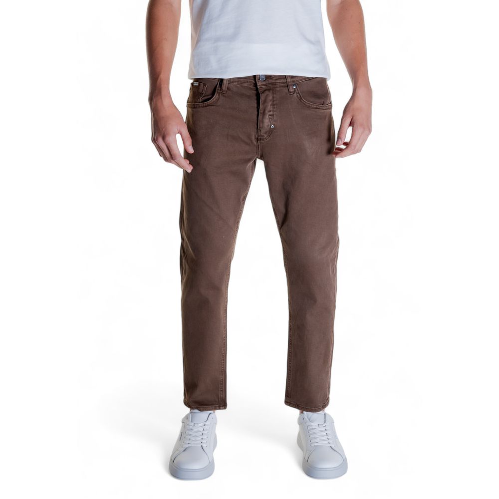 Antony Morato Brown Cotton Jeans & Pant