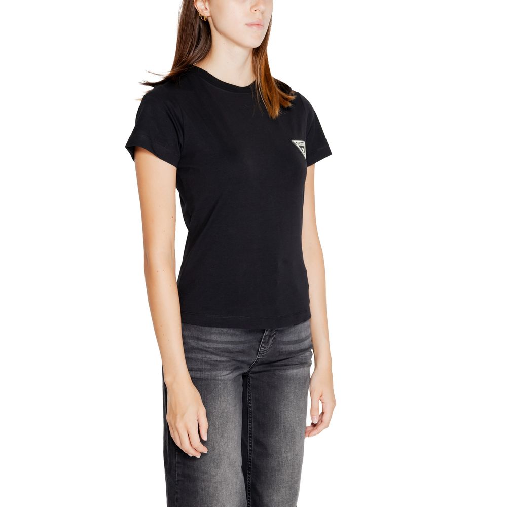 Guess Active Black Cotton Tops & T-Shirt