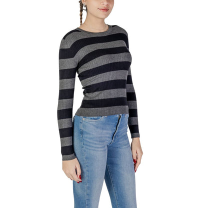 Jacqueline De Yong Gray Viscose Tops & T-Shirt