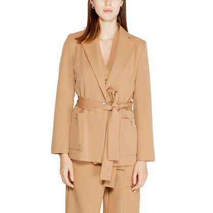 Rinascimento Beige Polyester Suits & Blazer