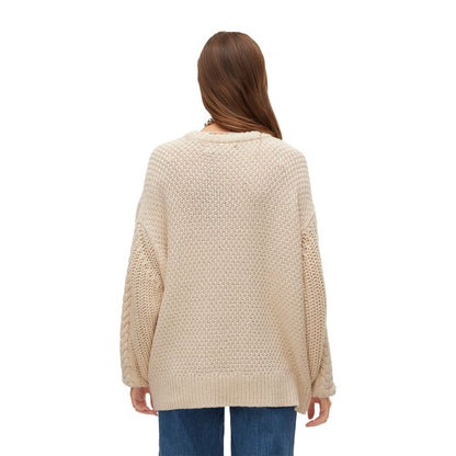 Vero Moda Beige Cotton Sweater